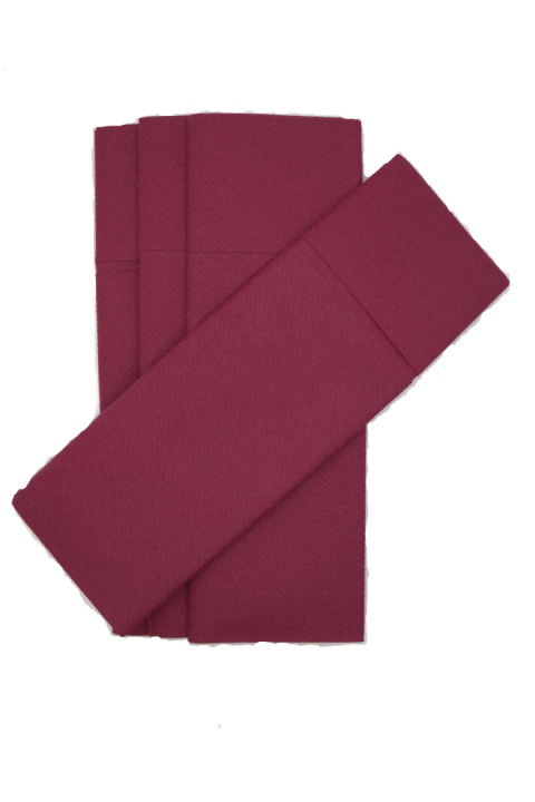 Etui na sztućce Gastro Sleeve bordowe 300 szt Etui na sztućce Gastro Sleeve bordowe 300 szt